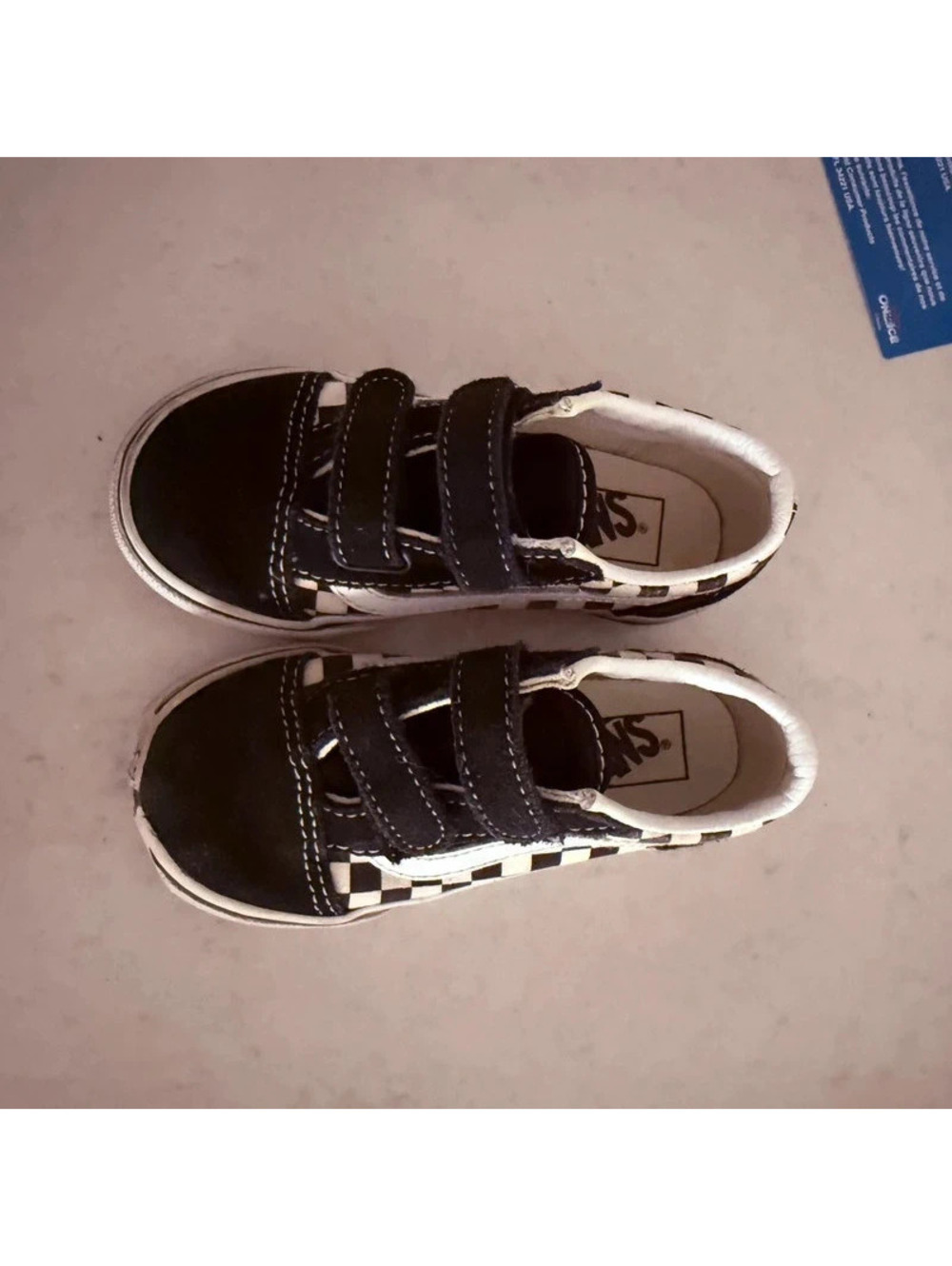 Vans checkered Velcro classic